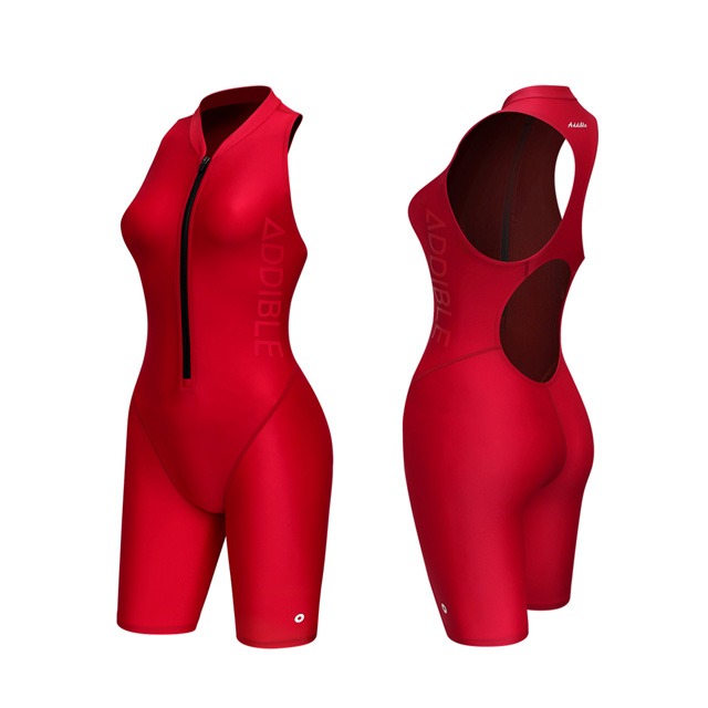 애디블 Player 5 zipup swimsuit 여자 탄탄이 반전신 수영복 ASWRE015 레드