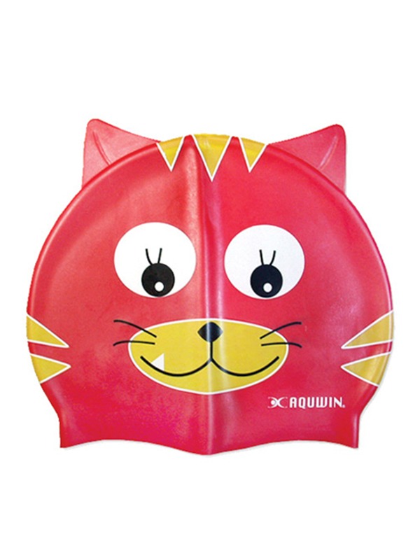 아쿠윈 아동용 실리콘수모 고양이(RED)